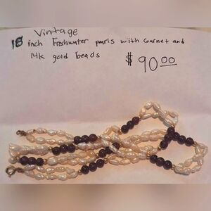 18 inch Vintage pearl necklace
